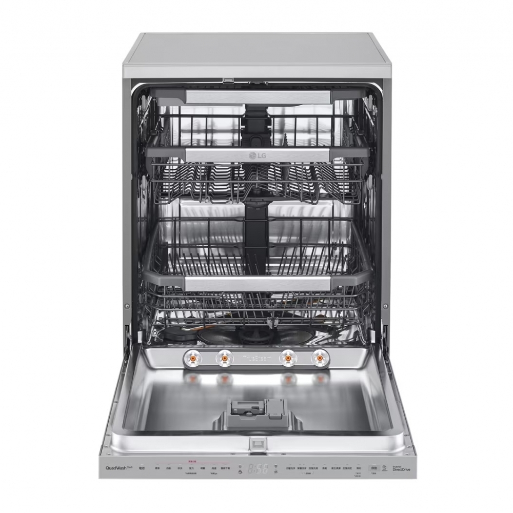 14人份 QuadWash™ Objet Collection® 洗碗機｜消光銀｜自動開門