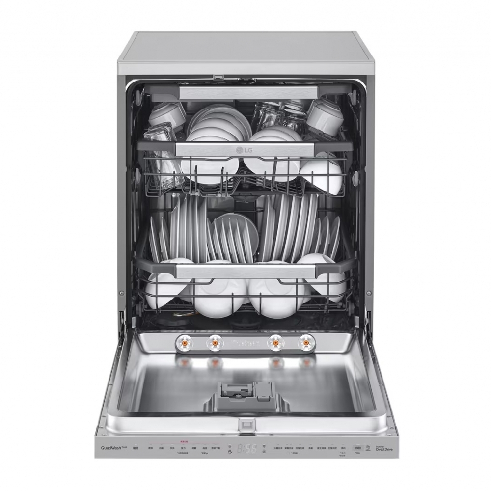 14人份 QuadWash™ Objet Collection® 洗碗機｜消光銀｜自動開門